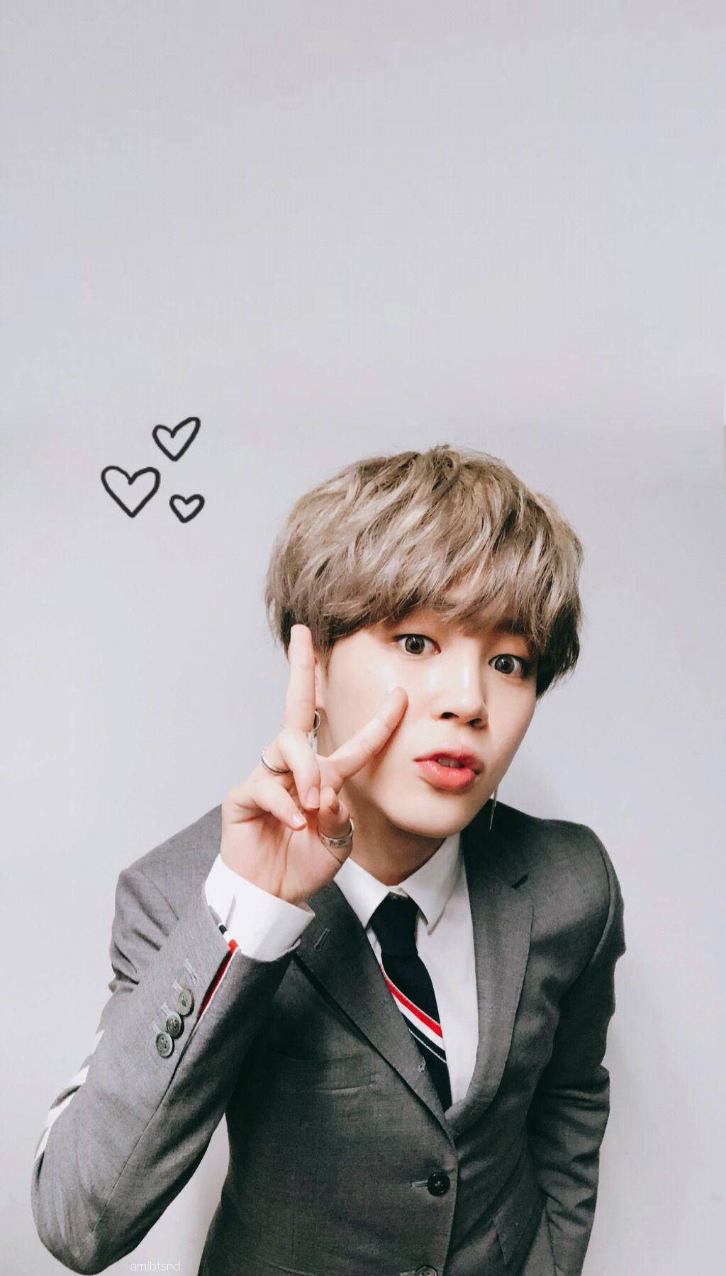 Χαριτωμένος BTS Jimin με Στολή Ταπετσαρία