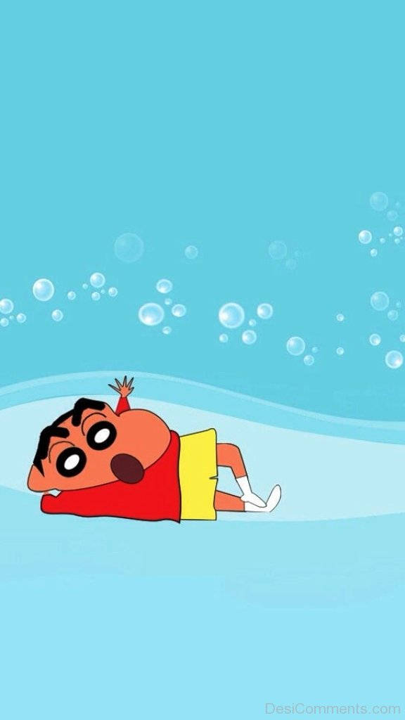 Χαριτωμένος Ιάπωνας Χαρακτήρας Shin Chan iPhone Ταπετσαρία