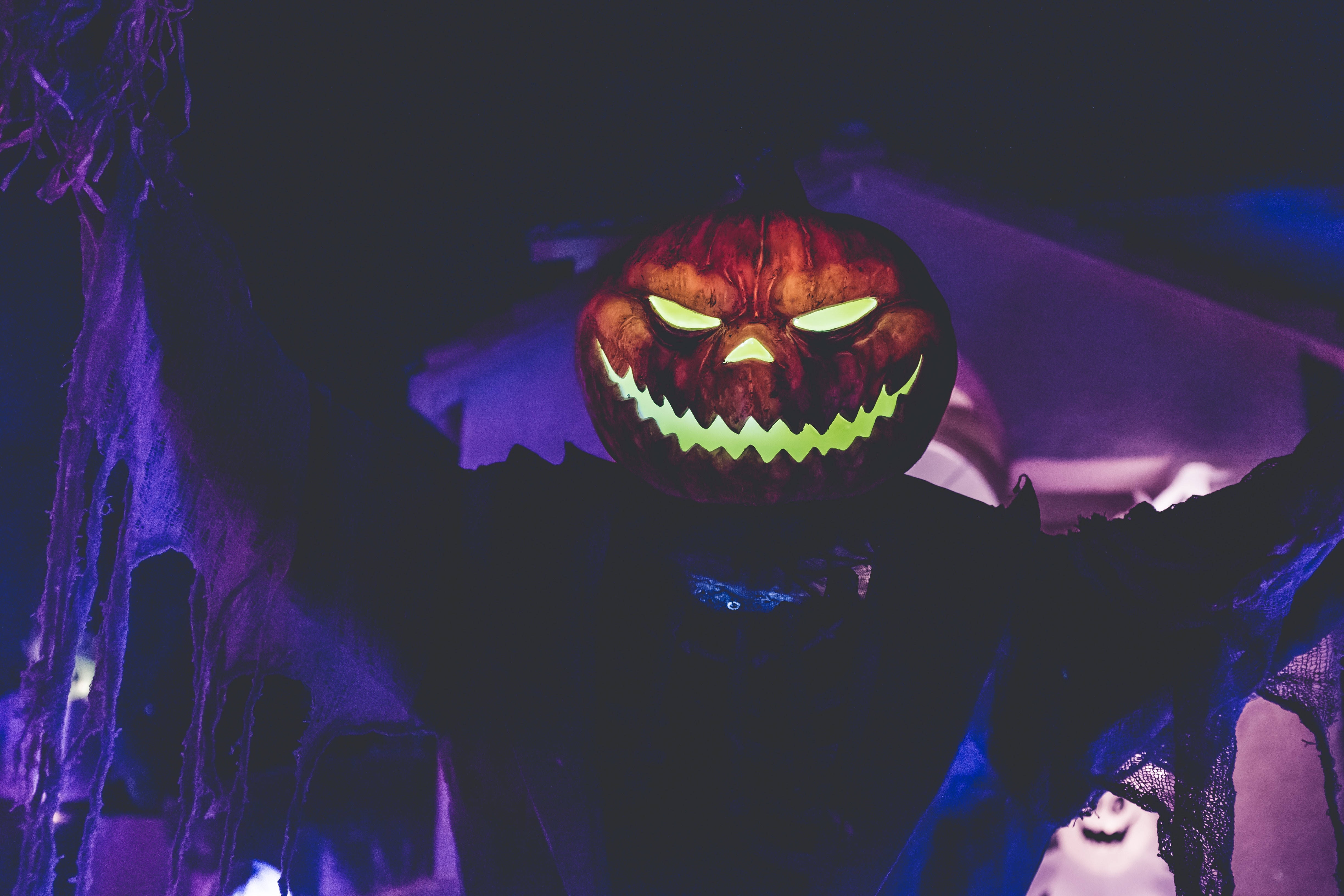 Χαρούμενο Κεφάλι Κολοκύθας για το Halloween Ταπετσαρία