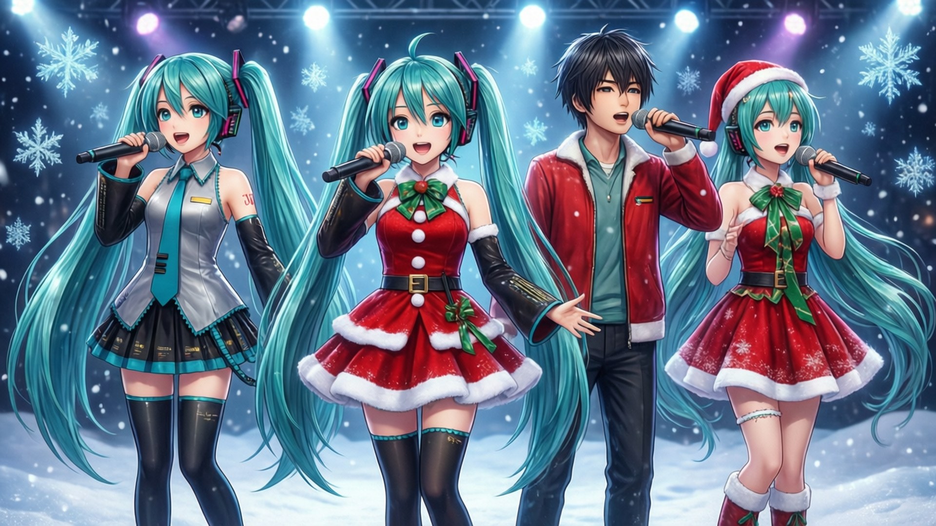 Χριστουγεννιάτικη Συναυλία Vocaloid Ταπετσαρία