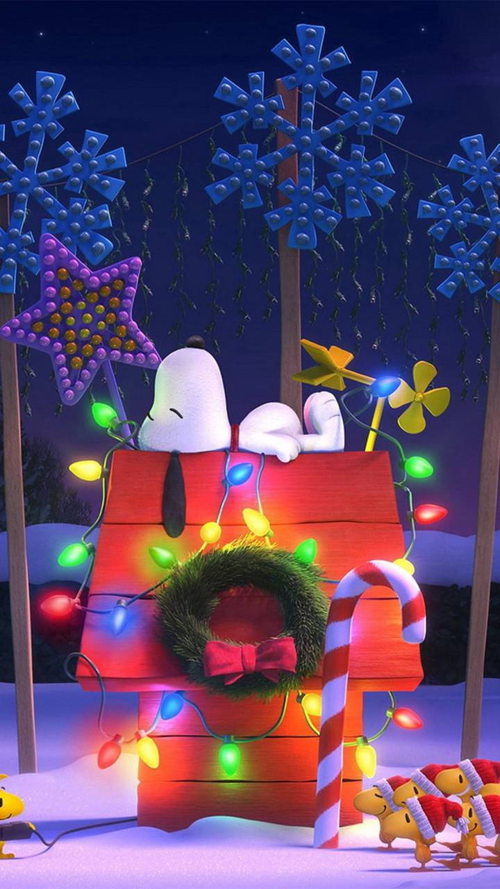 Χριστουγεννιάτικες 3D Διακοσμήσεις Snoopy Ταπετσαρία