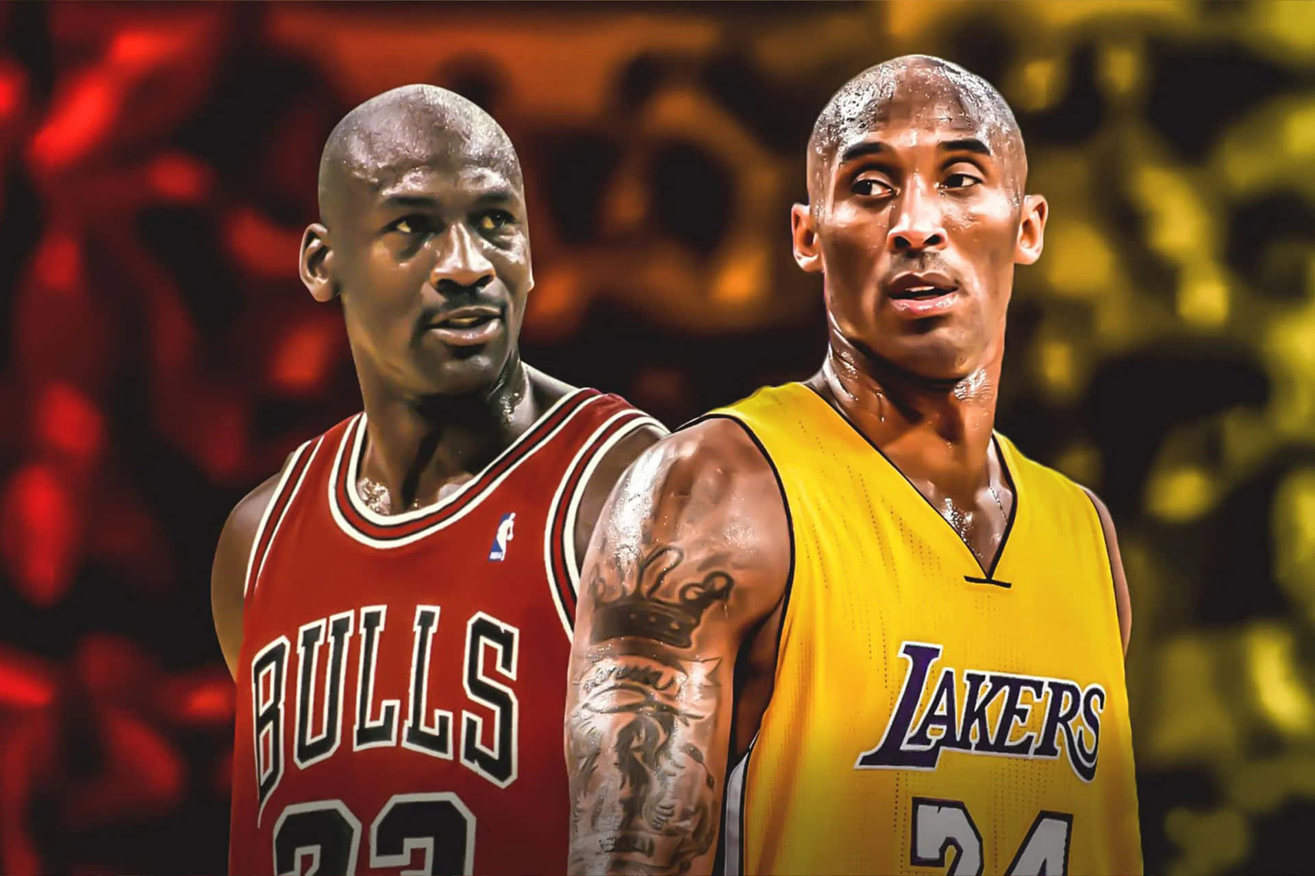Kobe Bryant και Michael Jordan [wallpaper] — Μπάσκετ GIF Ταπετσαρία