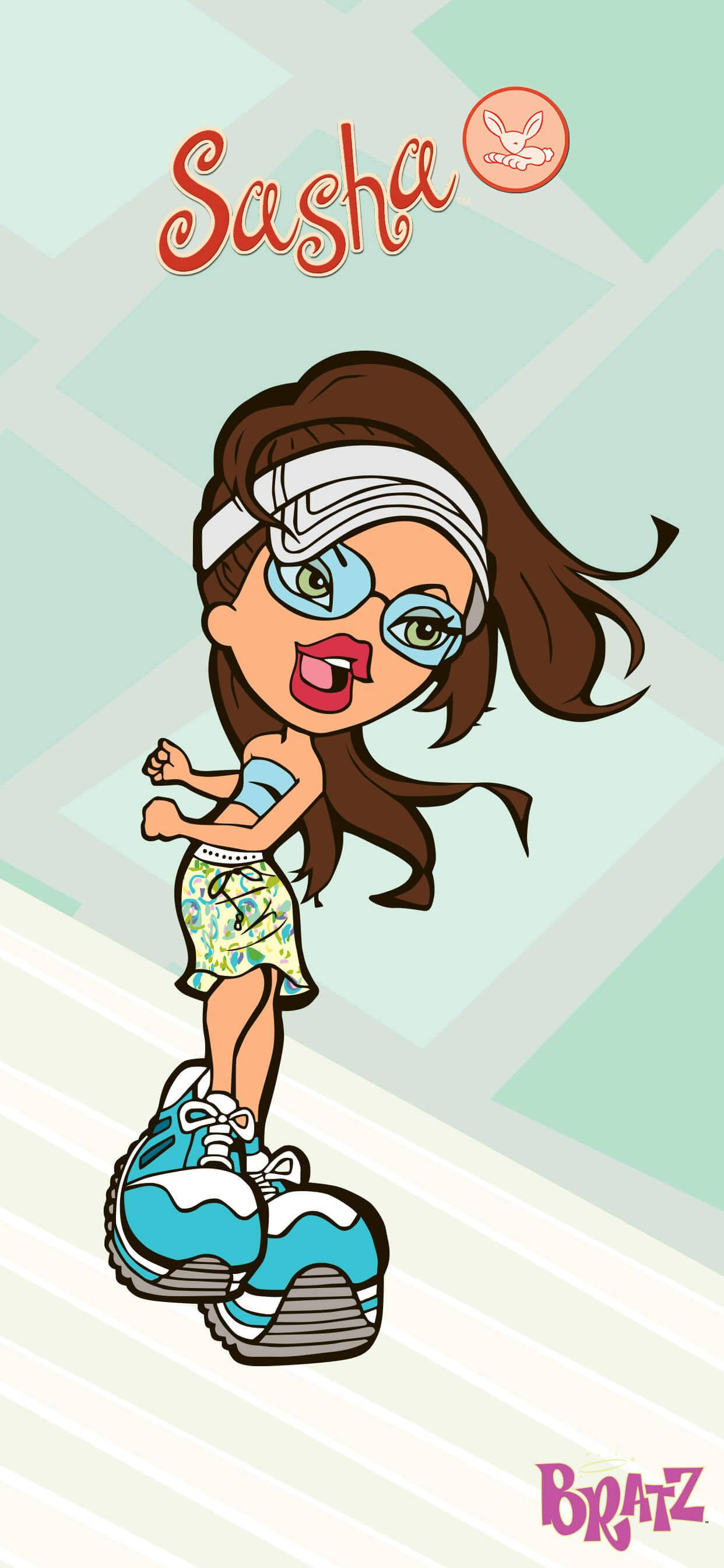 Ψηφιακή Τέχνη Κούκλας Bratz Sasha Ταπετσαρία