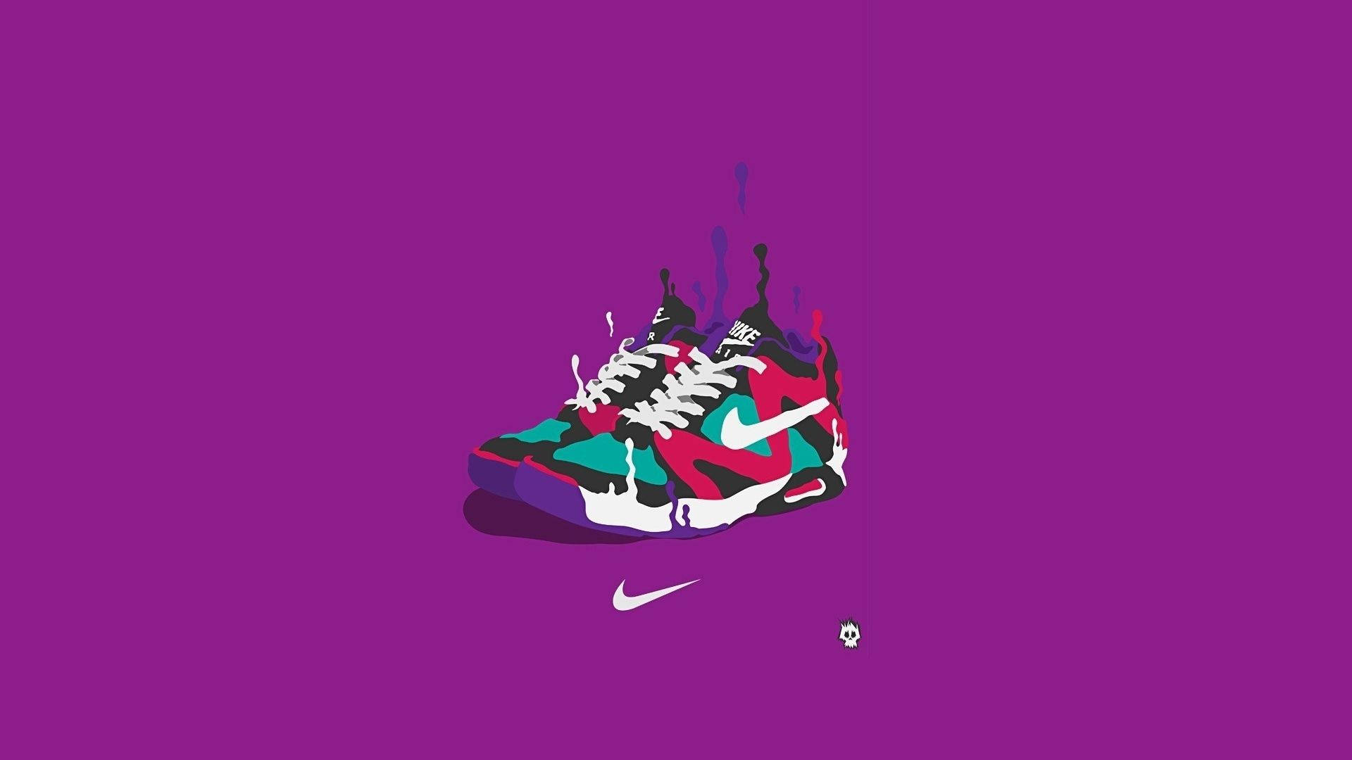 Ψηφιακή Τέχνη με Κουλ Αθλητικά Παπούτσια Nike Ταπετσαρία