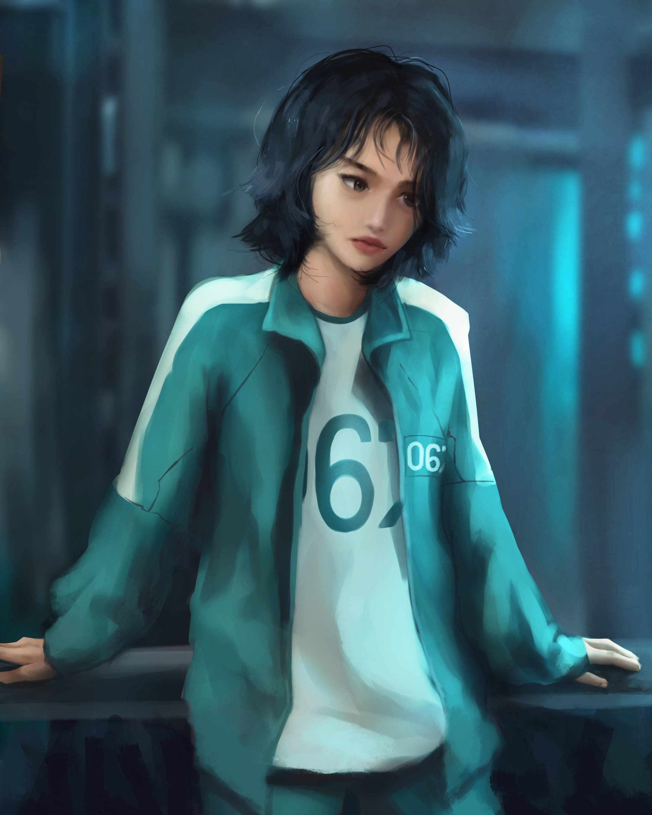 Ψηφιακή Τέχνη Παίκτρια 067 Squid Game Ταπετσαρία