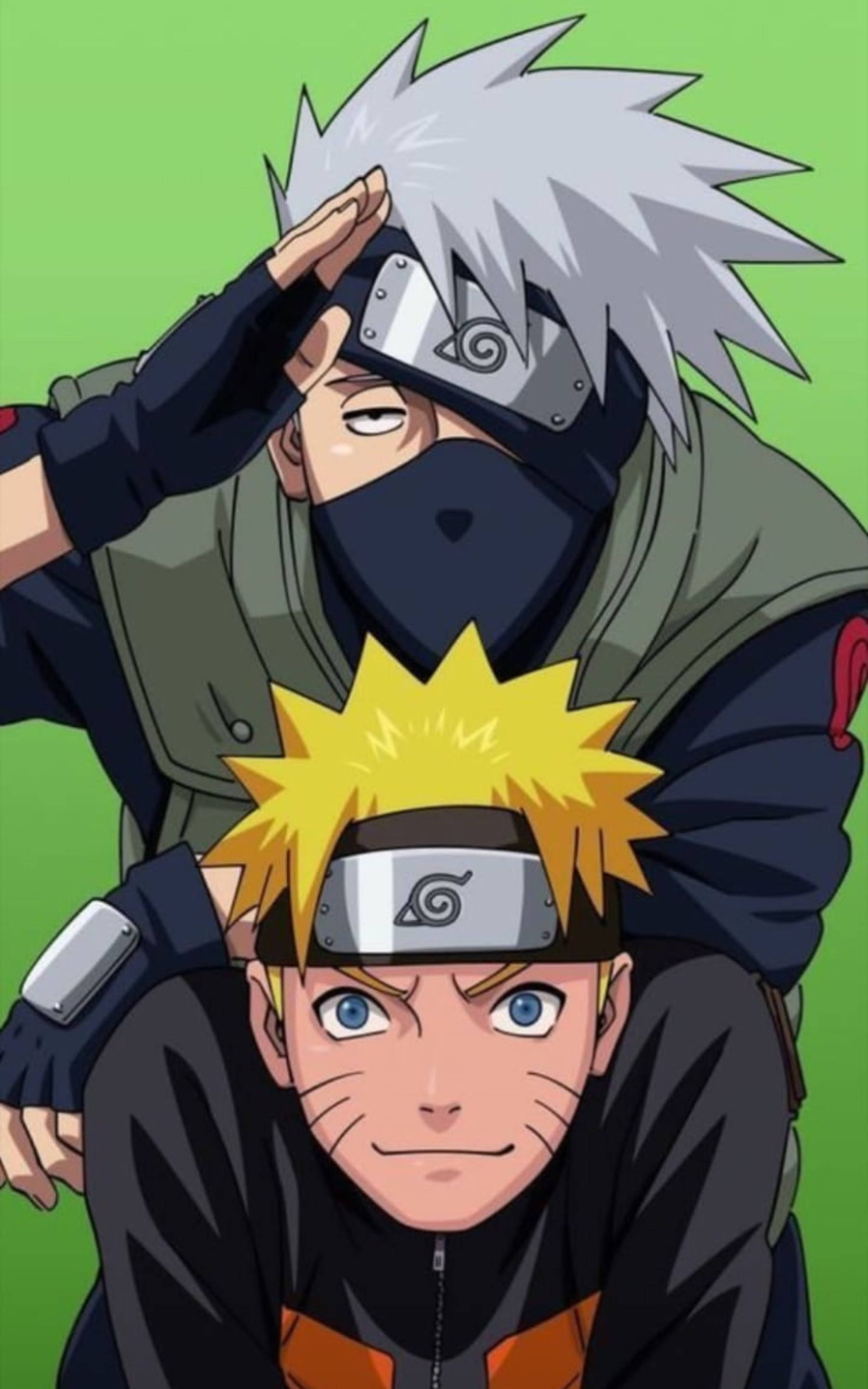 Ψύχραιμος Χαιρετισμός Kakashi Με Naruto Ταπετσαρία