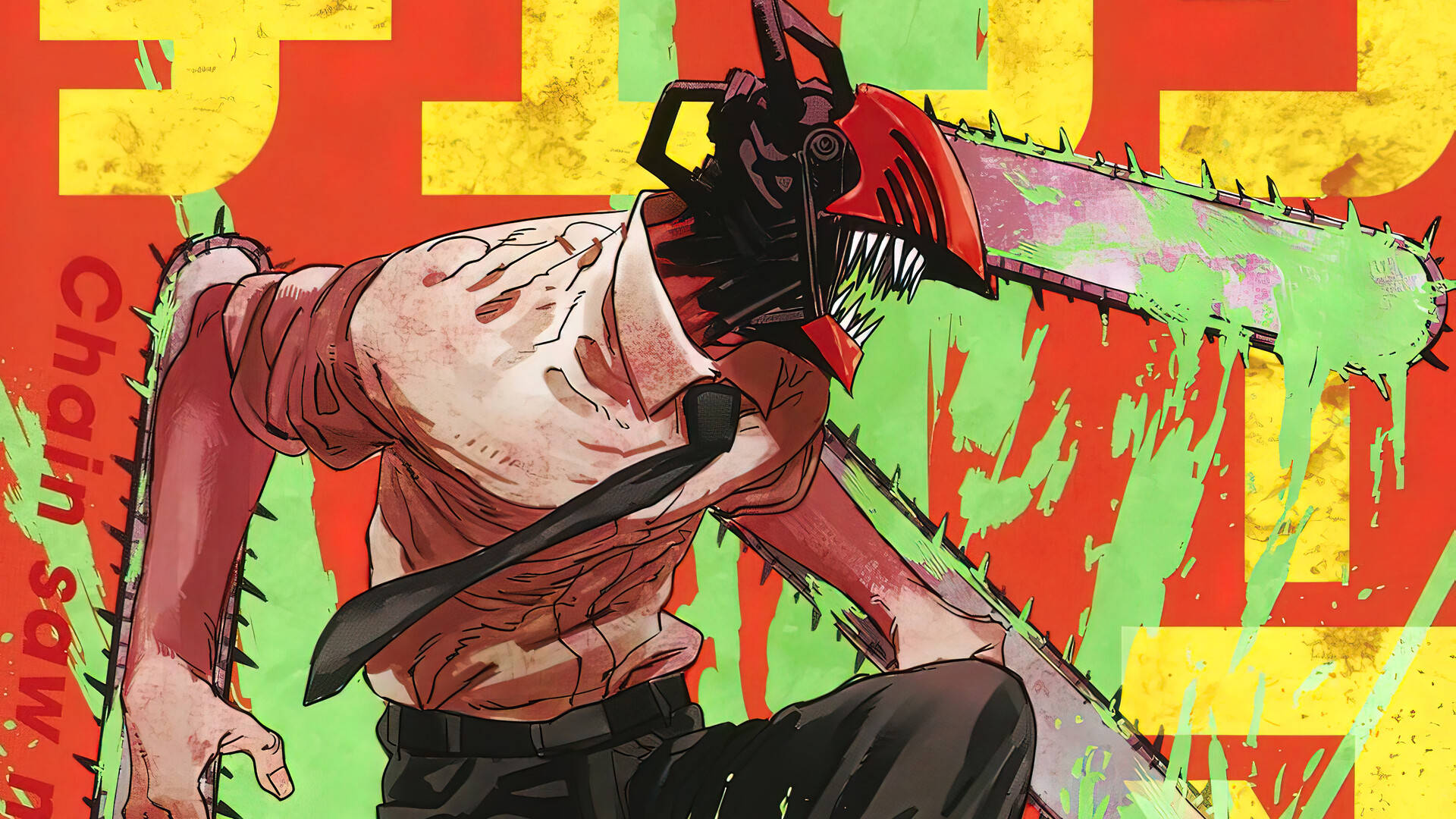 Όλο το Anime Chainsaw Man Denji Ταπετσαρία