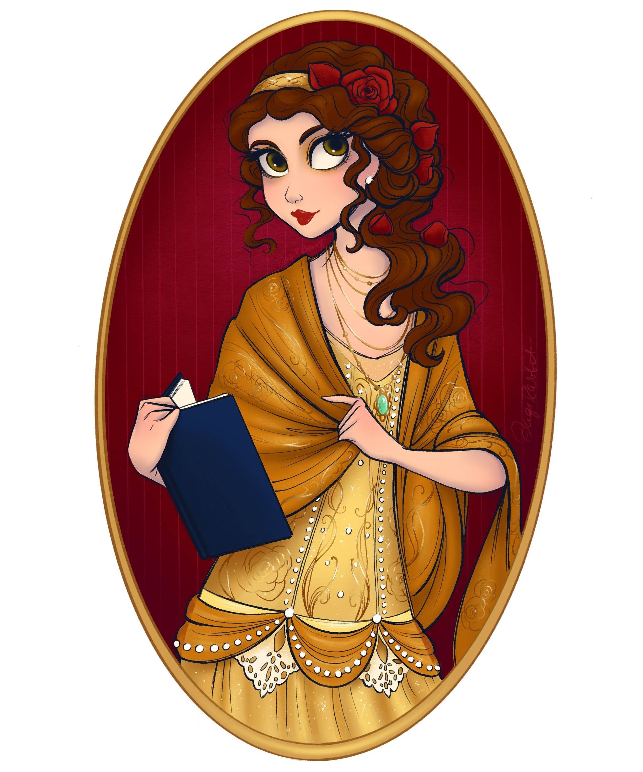 Όμορφη Fanart της Belle Ταπετσαρία