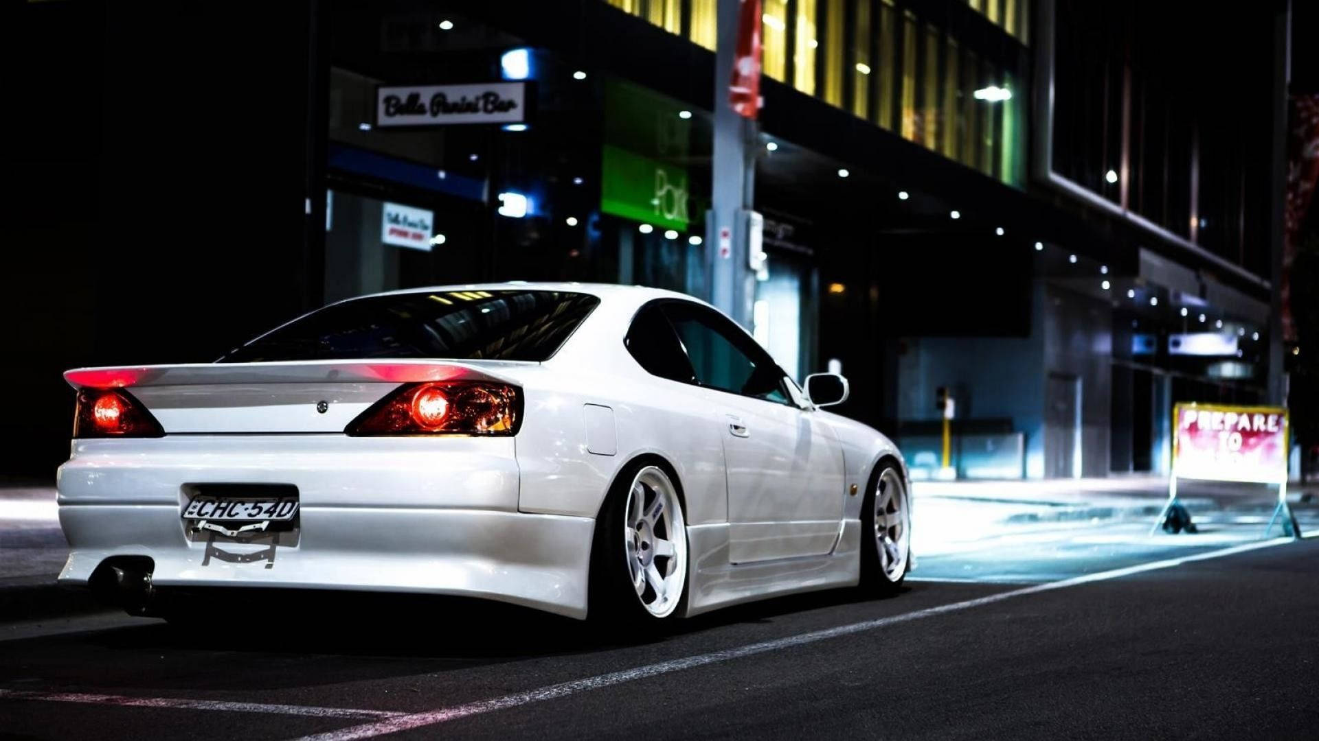 Όμορφη JDM Αισθητική Λευκή Silvia Ταπετσαρία