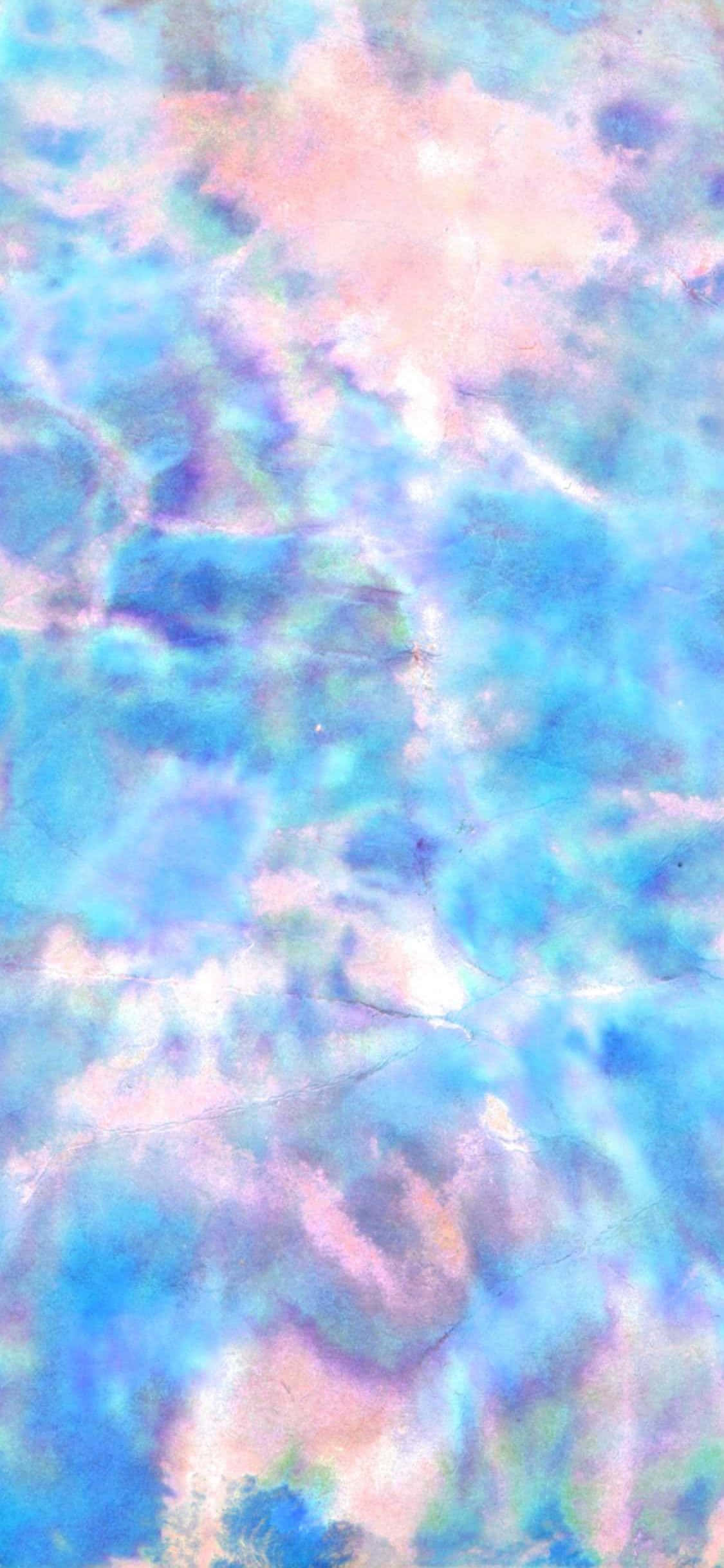 Όμορφο Tie Dye Τυρκουάζ Νερό Αισθητική Ταπετσαρία