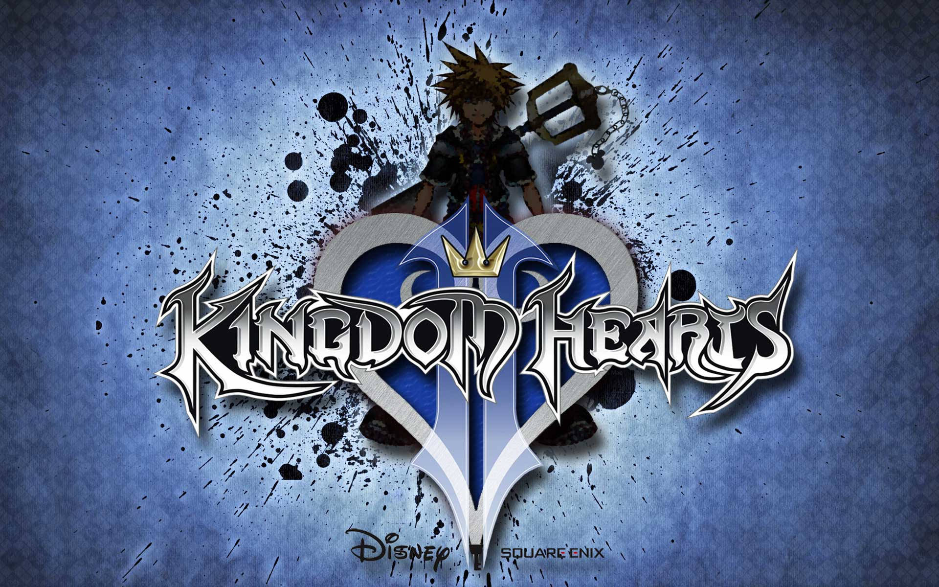 Όμορφη Απεικόνιση του Λογότυπου Kingdom Hearts — Anime κινούμενο Ταπετσαρία