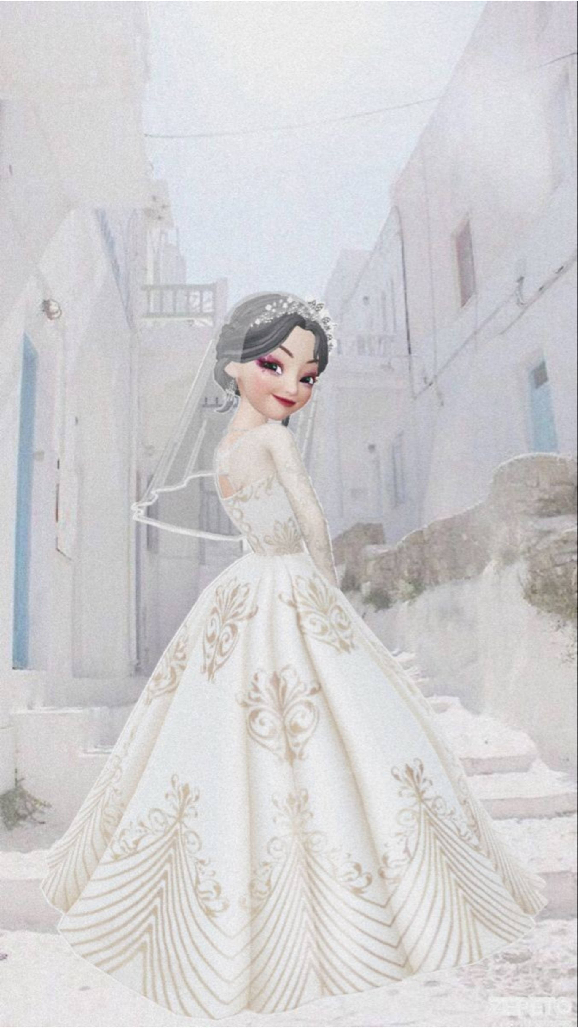 Όμορφη Νύφη Zepeto Ταπετσαρία