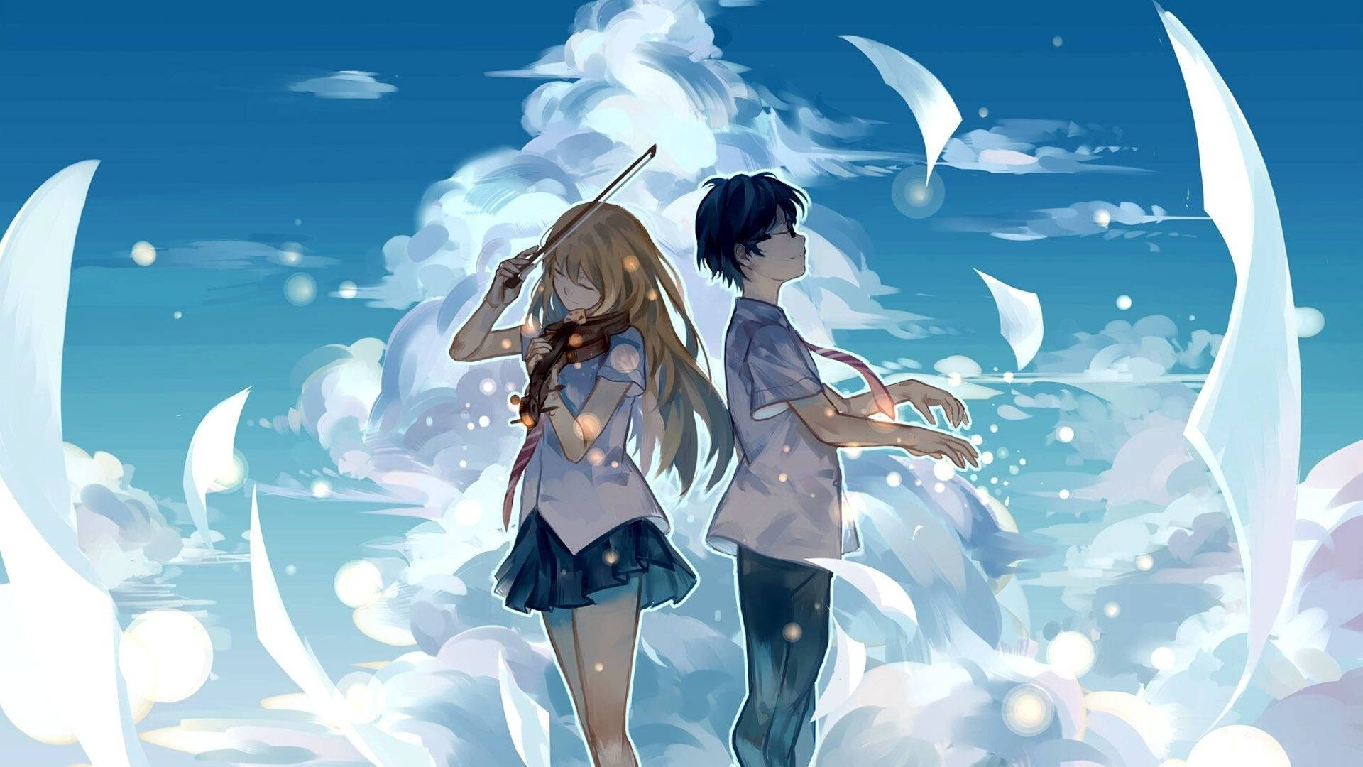 Όμορφο Anime Your Lie In April Ταπετσαρία