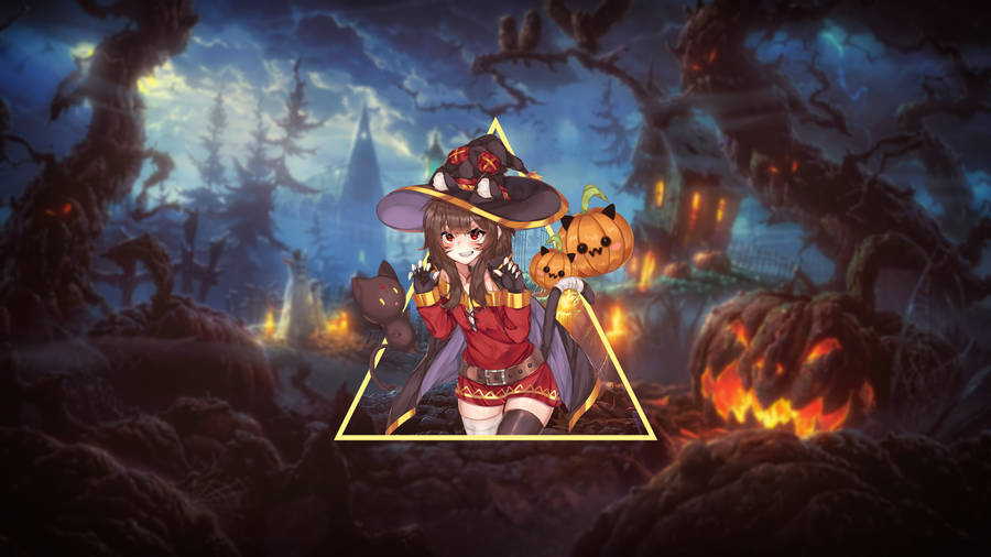 Ταπετσαρία Ζωντανό Anime Halloween Megumin