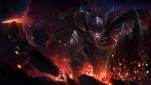 4K LOL Pantheon Φλογερός — 4K Gaming Ταπετσαρία