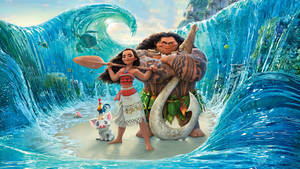 8k 7680x4320 Ultra Hd Resolution Desktop Moana — 5120x1440 Ταπετσαρία