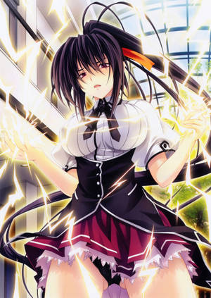 Highschool DxD Akeno Thunder ταπετσαρία. — Oppo Pad 4 Pro Ταπετσαρία