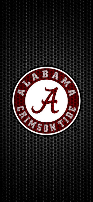 Ταπετσαρία Alabama Crimson Tide Μαύρη Μεταλλική Τέχνη — iPhone 14 Ταπετσαρία