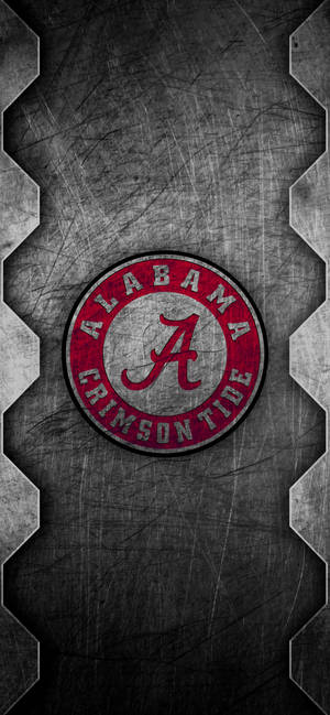 Ταπετσαρία τέχνης γδαρμένου μετάλλου Alabama Crimson Tide — iPhone 13 Mini Ταπετσαρία