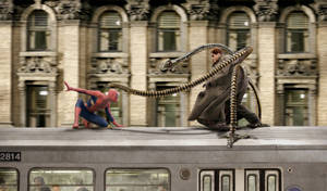 Alfred Molina ως Doctor Octopus και Spider-Man — Spider-Man Ταπετσαρία