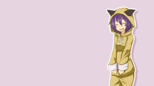 Ταπετσαρία Anime Κορίτσι Hoodie Merry — Γλυκιά anime κοπέλα Ταπετσαρία