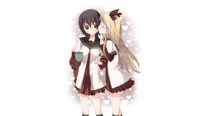 Ταπετσαρία anime λεσβία Yui και Kyoko