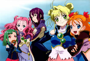 Ταπετσαρία anime λεσβιακών χαρακτήρων Simoun — Ανιμέ λεσβία Ταπετσαρία