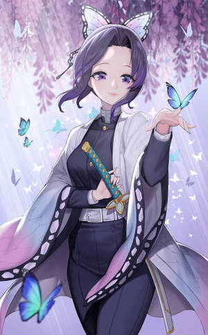 Anime Οθόνη Κλειδώματος Shinobu Oshino — Galaxy Tab Active Ταπετσαρία