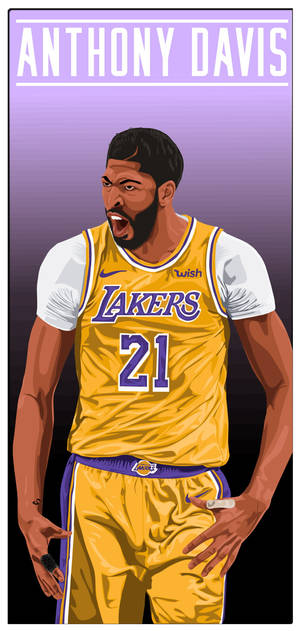 Anthony Davis Vector Art wallpaper. — iPhone 11 Pro Max Ταπετσαρία
