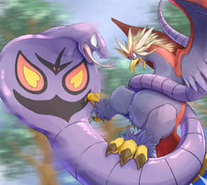 Arbok εναντίον Braviary — Pokemon Τηλέφωνο Ταπετσαρία