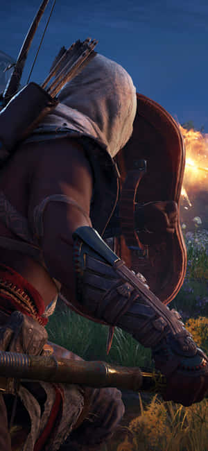 Iphone X Assassin's Creed Origins Φόντο — Realme Neo7 Turbo Ταπετσαρία