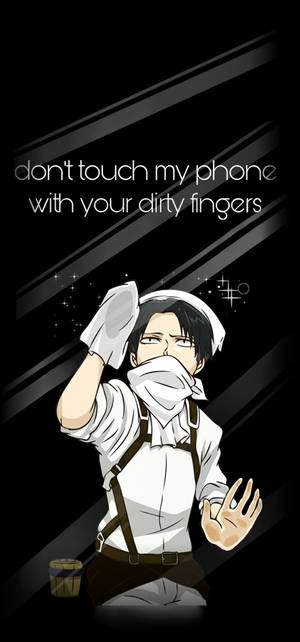 Ταπετσαρία Attack On Titan Χαρακτήρες Levi Screen — iPhone 18 Pro Ταπετσαρία