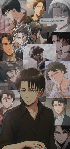 Ταπετσαρία Attack On Titan Characters Levi Collage — iPhone 18 Pro Max Ταπετσαρία