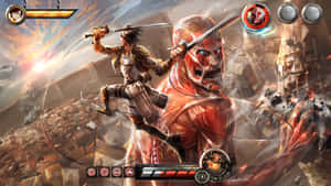 Attack On Titan τελική μάχη παιχνίδι anime — Attack on titan Ταπετσαρία