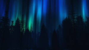Aurora Αισθητική Σκούρο Μπλε HD — Aesthetic Dark Blue Ταπετσαρία