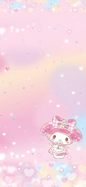 Ταπετσαρία Baby My Melody — iPhone 15 Ταπετσαρία