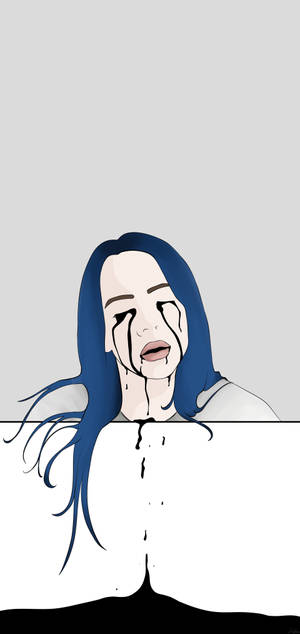 Ταπετσαρία Billie Eilish λυπητερό σχέδιο — iPhone Air Ταπετσαρία