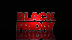 Ταπετσαρία Black Friday κόκκινη αφίσα — Αληθινό Μαύρο Ταπετσαρία