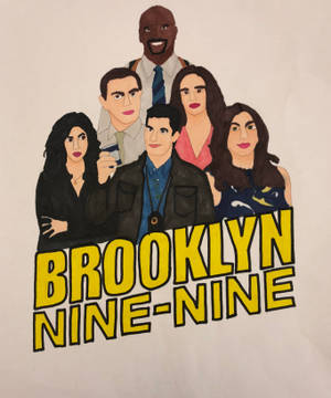 Ταπετσαρία Έργου Τέχνης Θαυμαστή Brooklyn Nine Nine Marker. — Galaxy Z Fold Ταπετσαρία