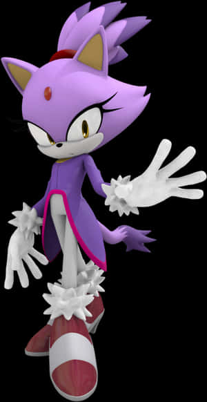 Blaze The Cat Png - Blaze The Cat Sonic The Hedgehog, Διαφανές Png