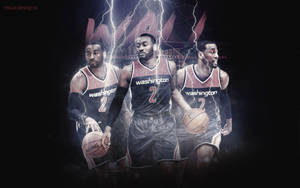 Ταπετσαρία Bradley Beal με εφέ κεραυνού — Μεσάνυχτα Ταπετσαρία