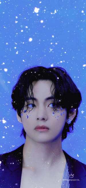 BTS Tae Hyung Face Jewels — iPhone 11 Pro Max Ταπετσαρία