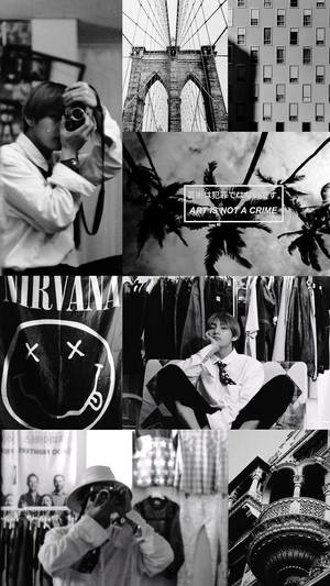 BTS Αισθητική BNW Kim Taehyung — Bts αισθητική Ταπετσαρία