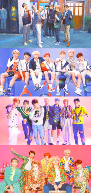 BTS Οθόνη Κλειδώματος Ομαδικές Εικόνες — iPhone 15 Pro Ταπετσαρία
