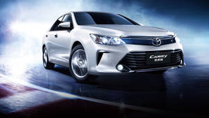 Camry White Toyota 4K Με Καπνό — 4K Ταπετσαρία