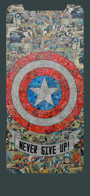 Captain America Iphone Comics Art — Galaxy S26 Ταπετσαρία