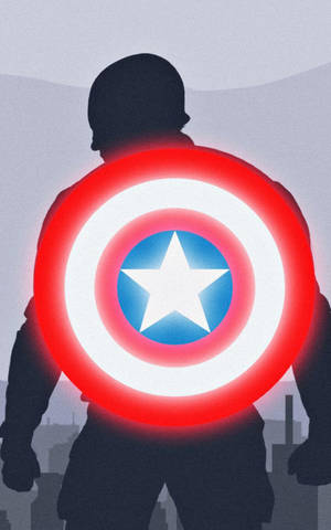 Captain America Κινητό Λαμπερή Ασπίδα — Galaxy Tab Active5 Ταπετσαρία