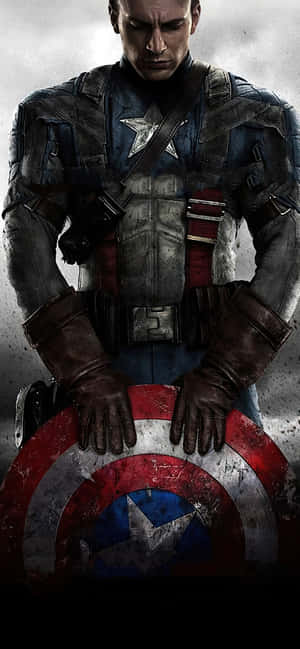 Captain America Φόντο — POCO C85 Ταπετσαρία
