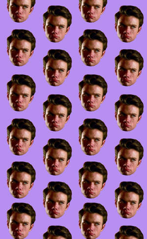 Chris Colfer Μωβ Αισθητική ταπετσαρία — Galaxy Tab S9 FE Ταπετσαρία