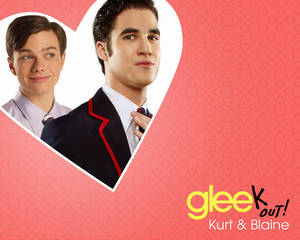 Ταπετσαρία Chris Colfer ως Kurt με Blaine. — 5:4 Ταπετσαρία